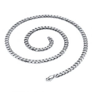 Stainless Steel Chain Necklace for Men 8.5-30" Inch,6.5mm Wide