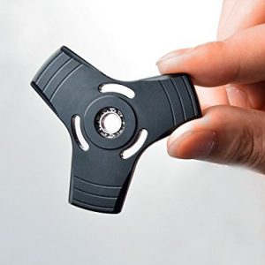 Fidget Spinner, Aluminum Metal Hand Finger Tri Spinners High Speed 1-5 Min Spins